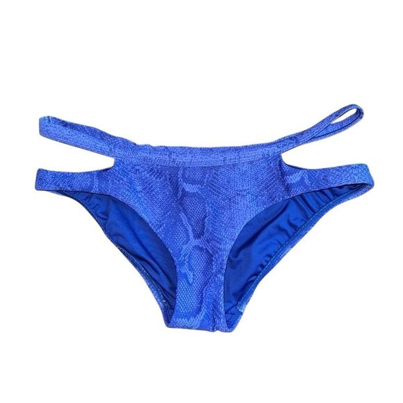 Victoria's Secret Snakeskin Purple Print Bikini Bottom - Size Large (Runs Small) - Picture 6 of 8